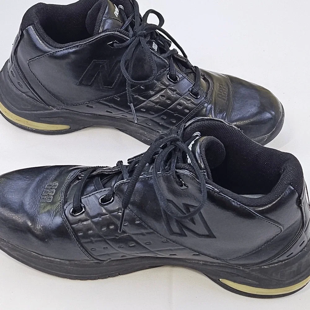 Vtg New Balance 888 Team Basketball Shoes Sneakers Black Leather BB888BP Men 10D